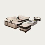 White Leather Sofa Set